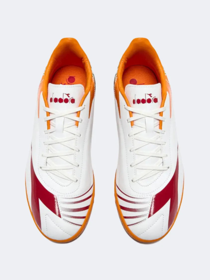 Traction Boost Diadora Maximus Elite R Men Football Shoes White/Pepper/Orange
