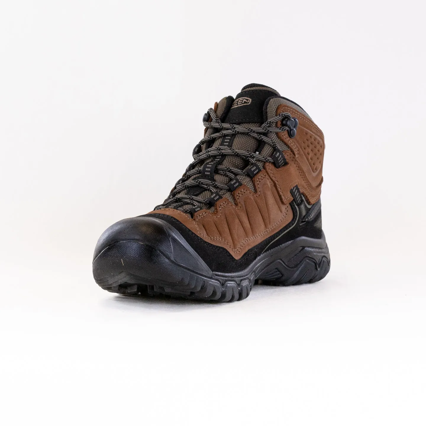 KEEN Targhee IV Waterproof Hiking Boot (Men's) - Bison/Black Heavy Rain Simple