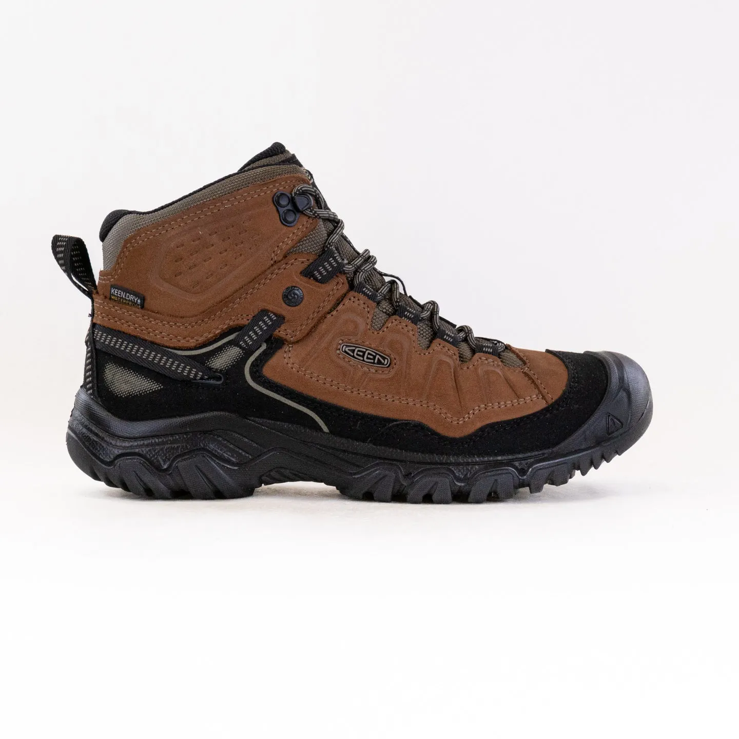 Impact Resistant KEEN Targhee IV Waterproof Hiking Boot (Men's) - Bison/Black