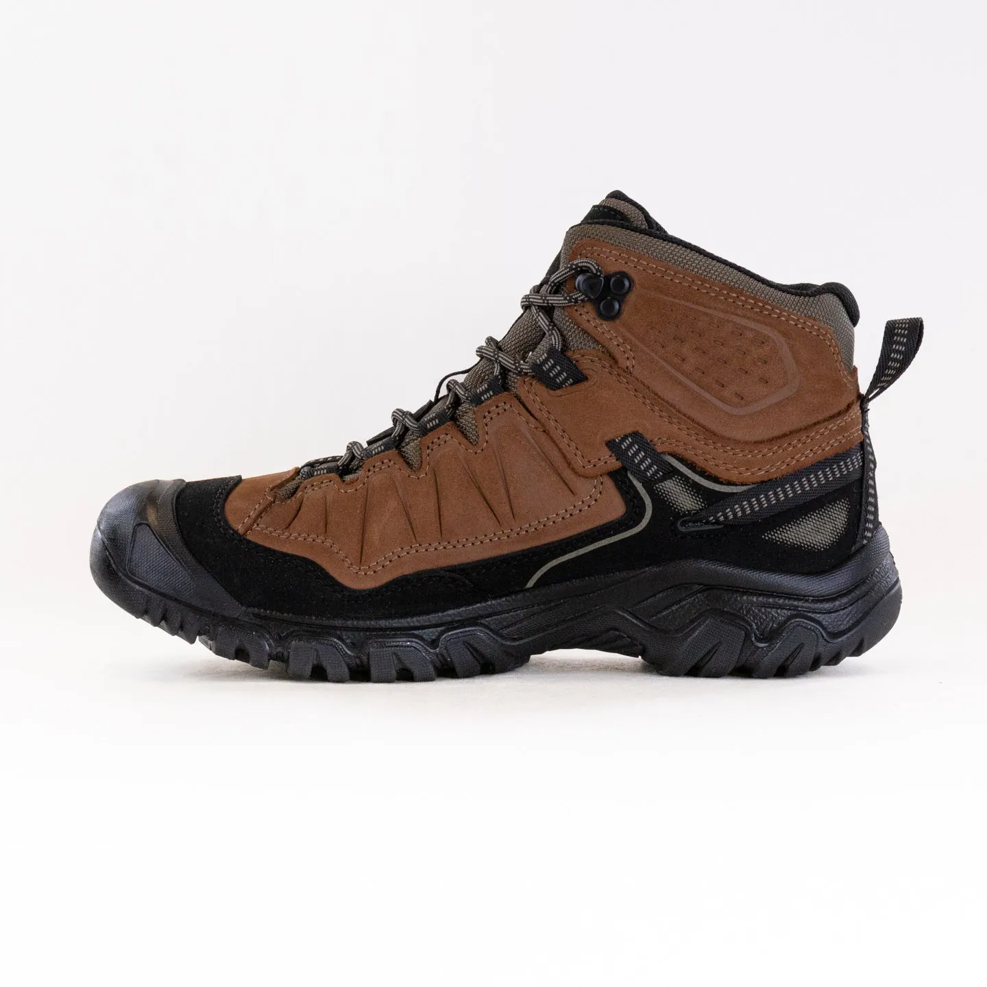 Comfort Walking Boots Storm Resistant Footwear KEEN Targhee IV Waterproof Hiking Boot (Men's) - Bison/Black