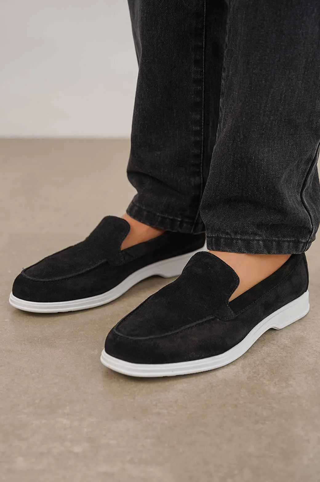 COMFORTABLE LEATHER LOAFERS Ankle Strap