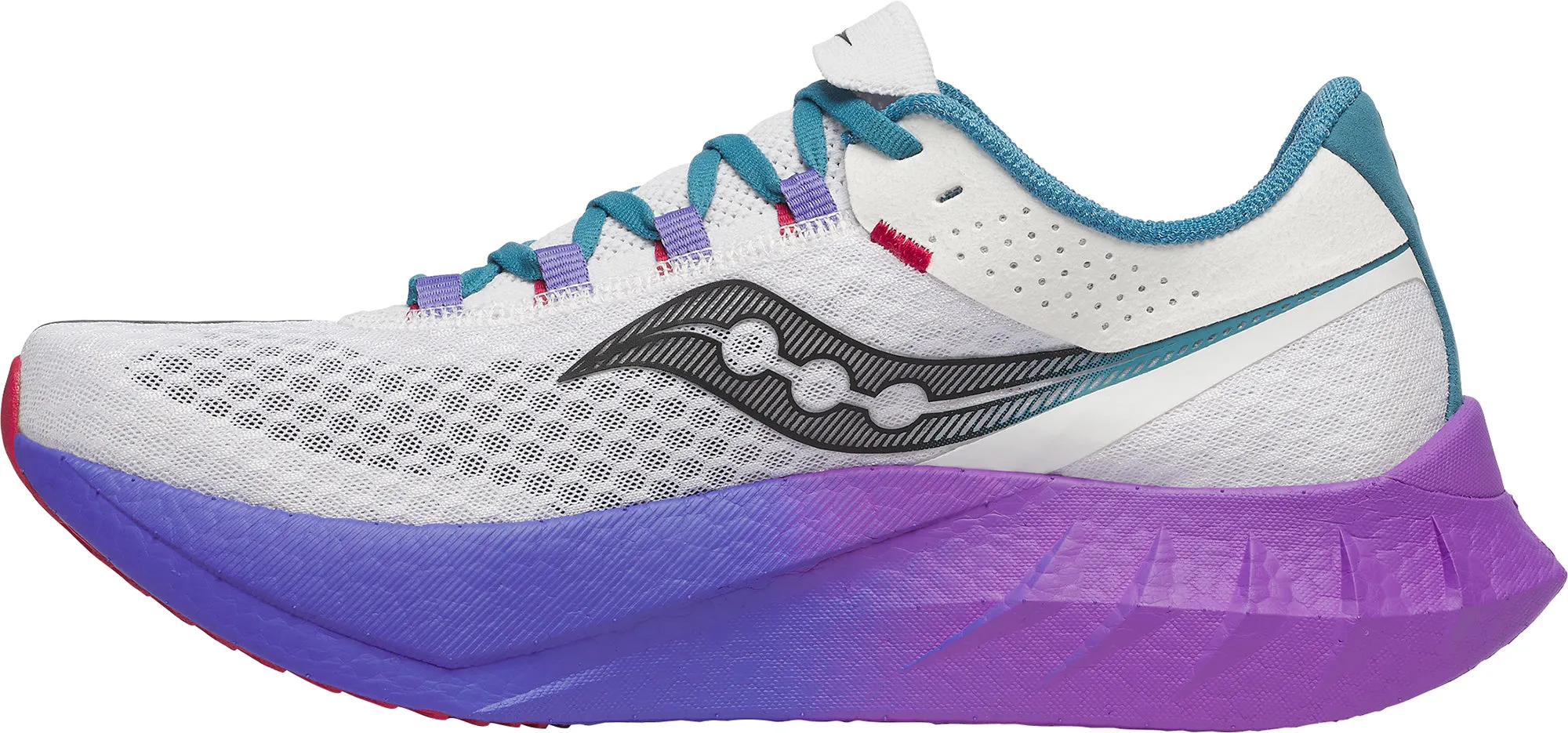 Low Arch Saucony Endorphin Pro 4 Mens Running Shoes - White
