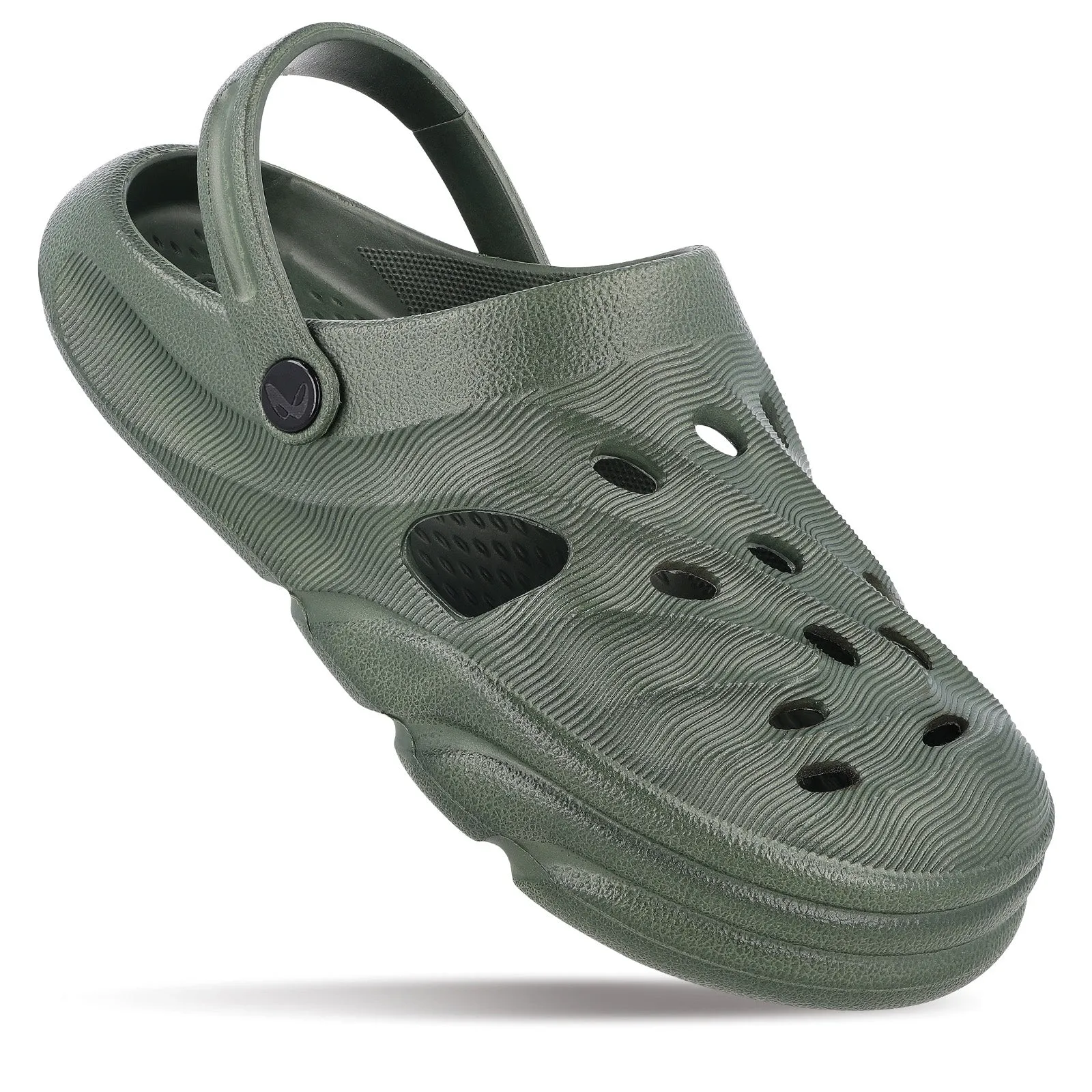 Casual Shoes Cushioned Footbed Men's Clogs  - WC8732 Olive