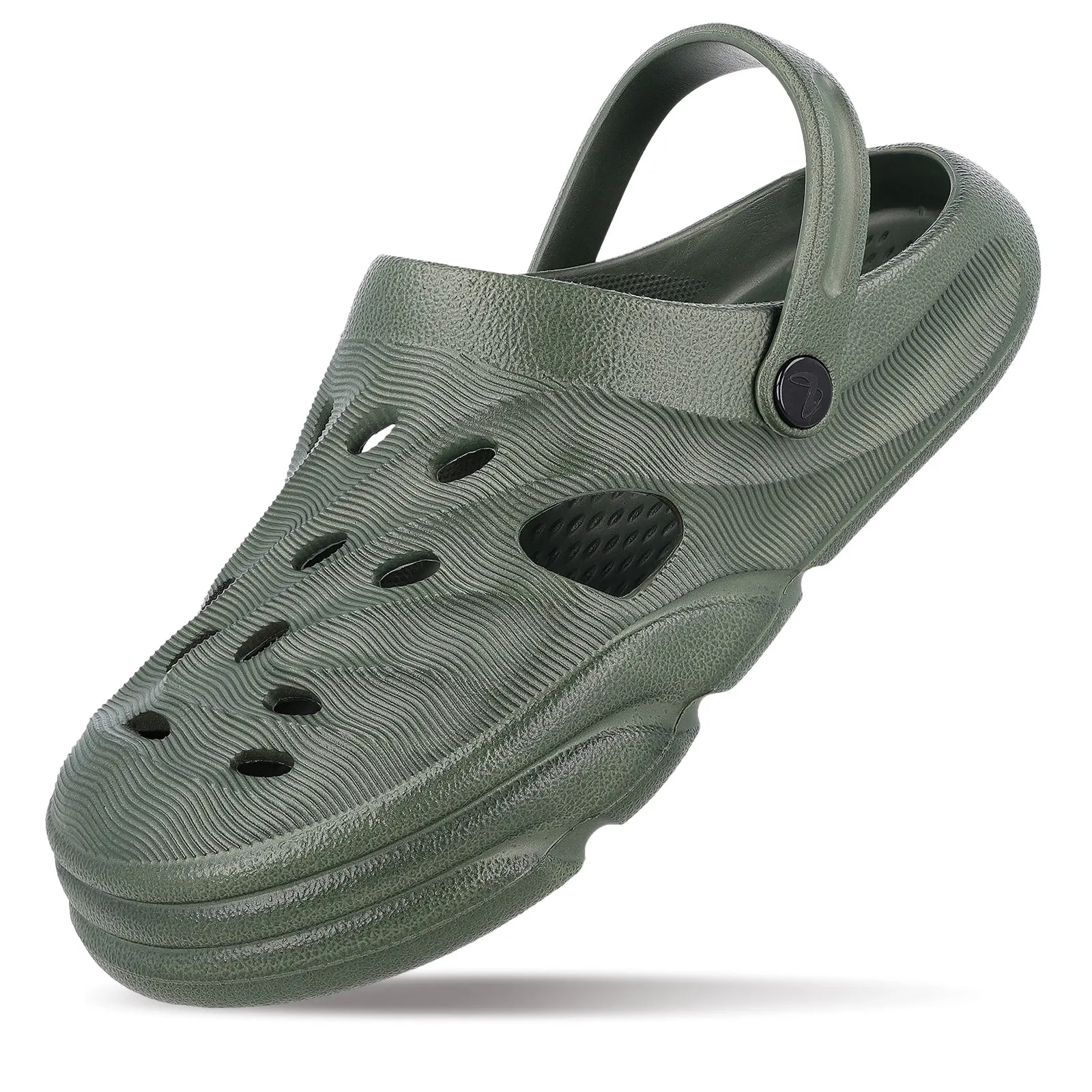 Supportive And Stylish Men's Clogs  - WC8732 Olive