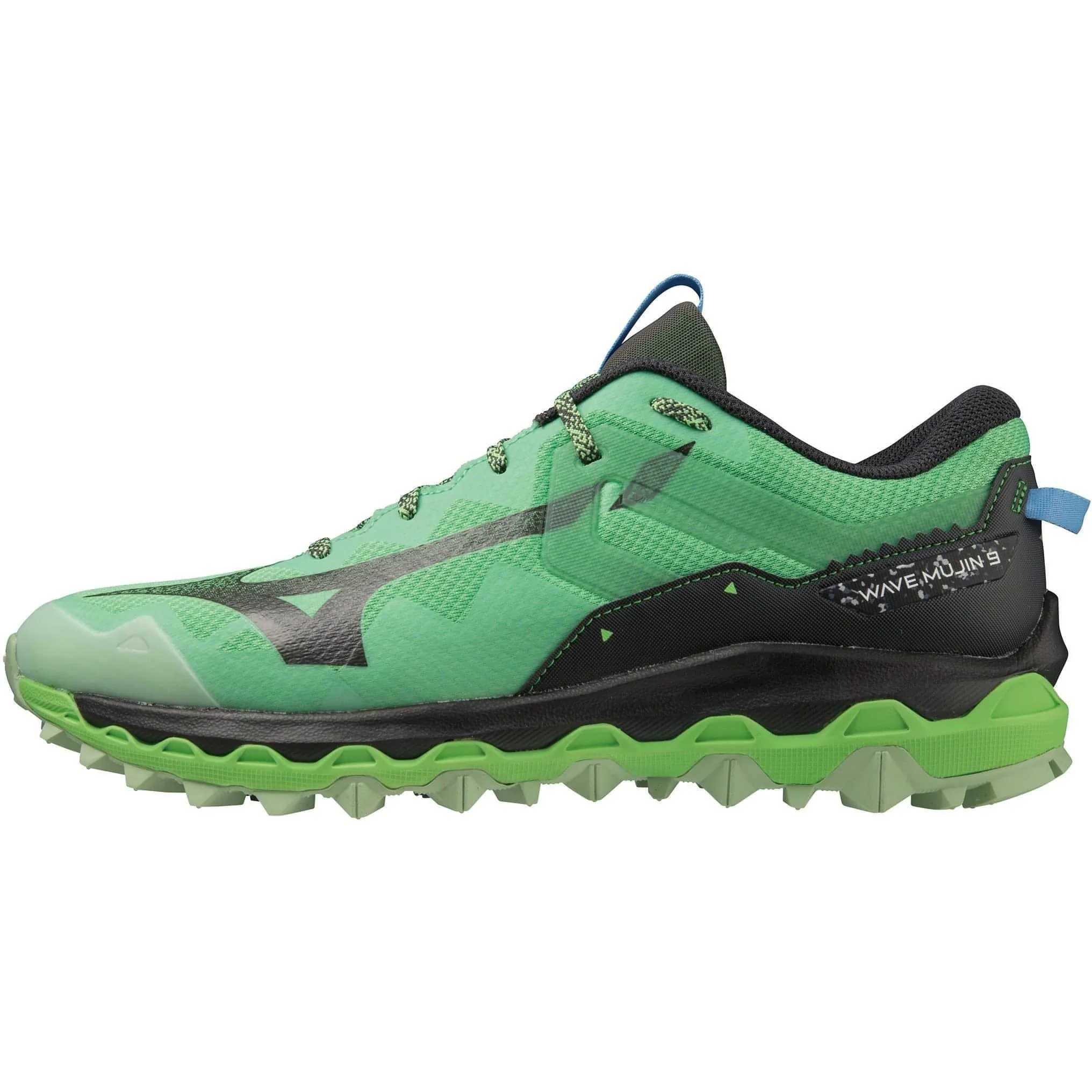 Canvas Cool Closet Core Mizuno Wave Mujin 9 Mens Trail Running Shoes - Green