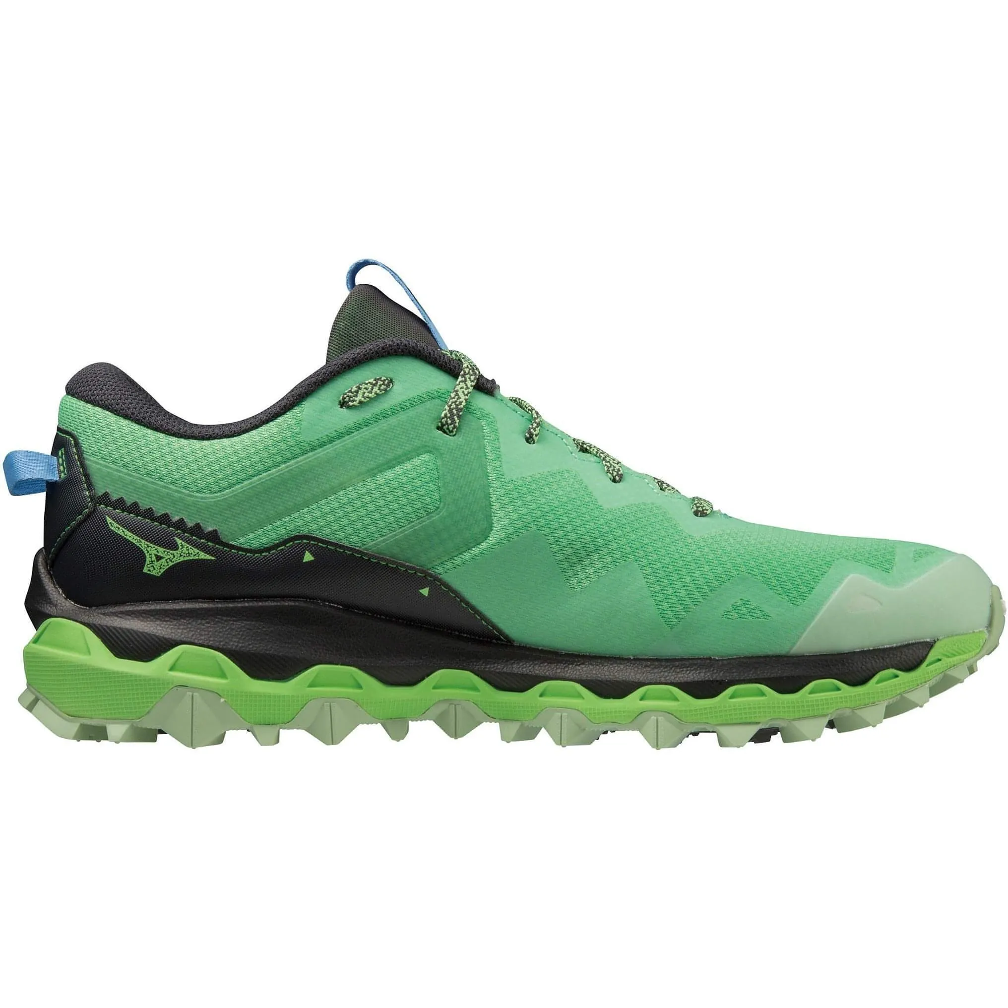Mizuno Wave Mujin 9 Mens Trail Running Shoes - Green Seamless Fit Work Commute Boat Walk
