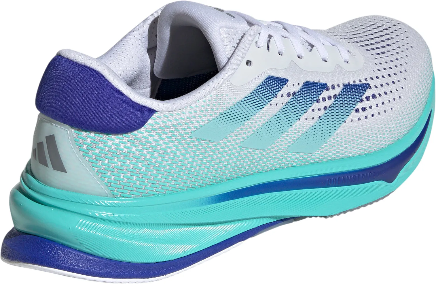 adidas Supernova Rise Mens Running Shoes - White Fresh Tone Elastic laces