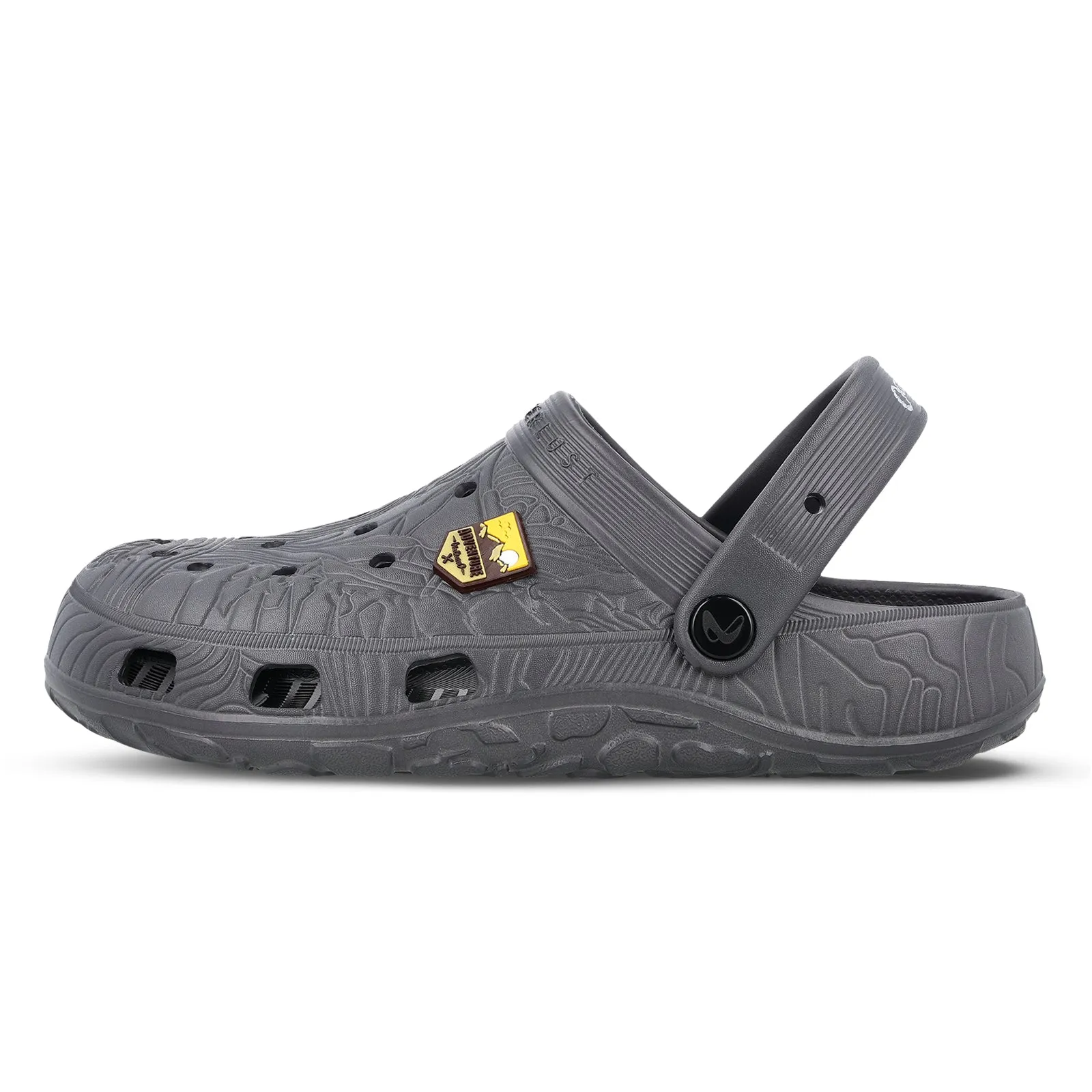 Men's Clogs  - WC8801 Dark Grey Adjust Strap