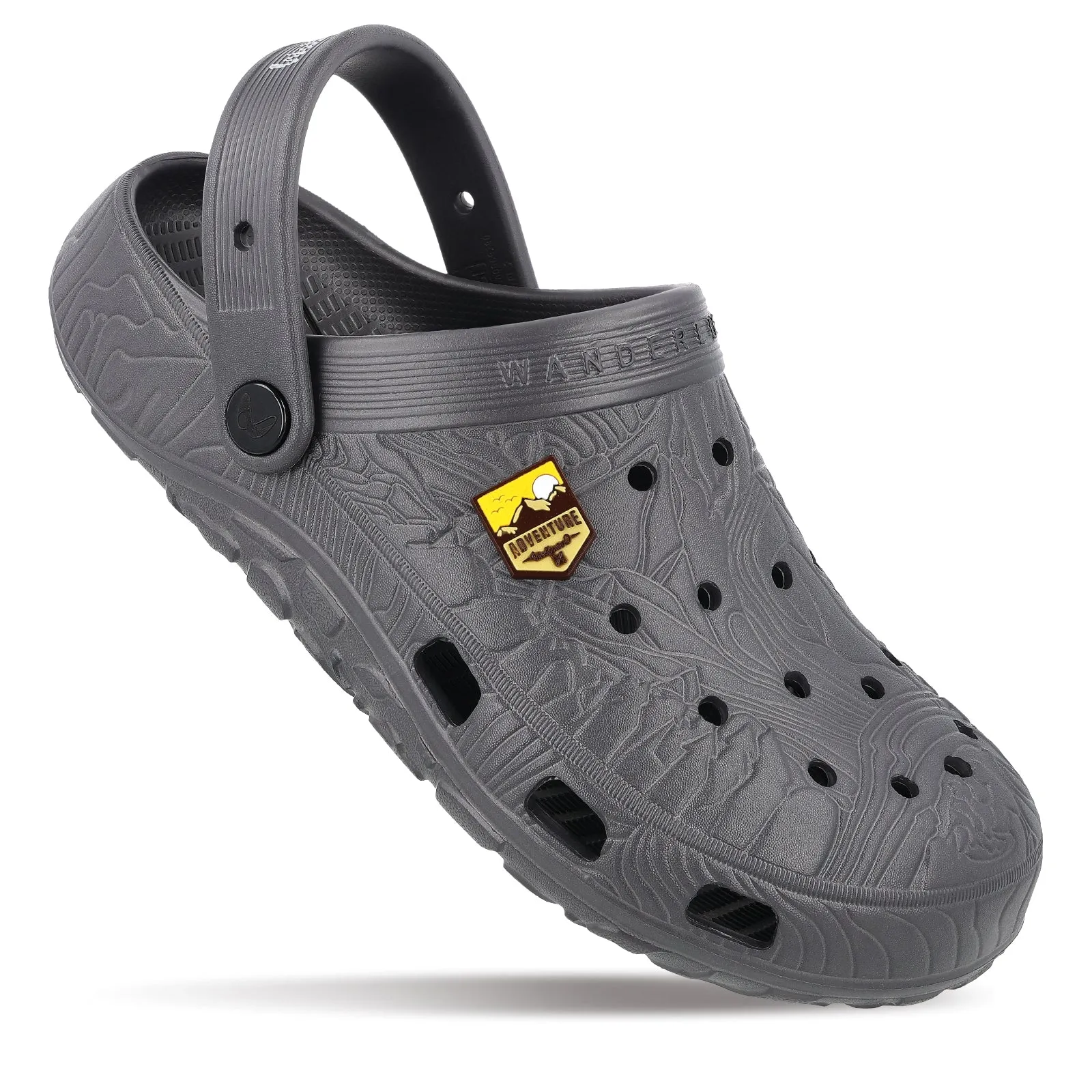 Men's Clogs  - WC8801 Dark Grey Stylish and Practical