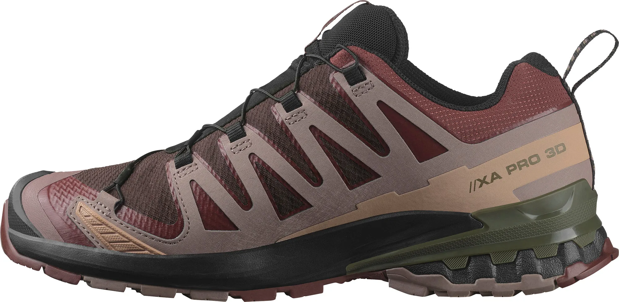 Leg Long Waterproof Standing All Salomon XA Pro 3D V9 GORE-TEX Mens Trail Running Shoes - Brown