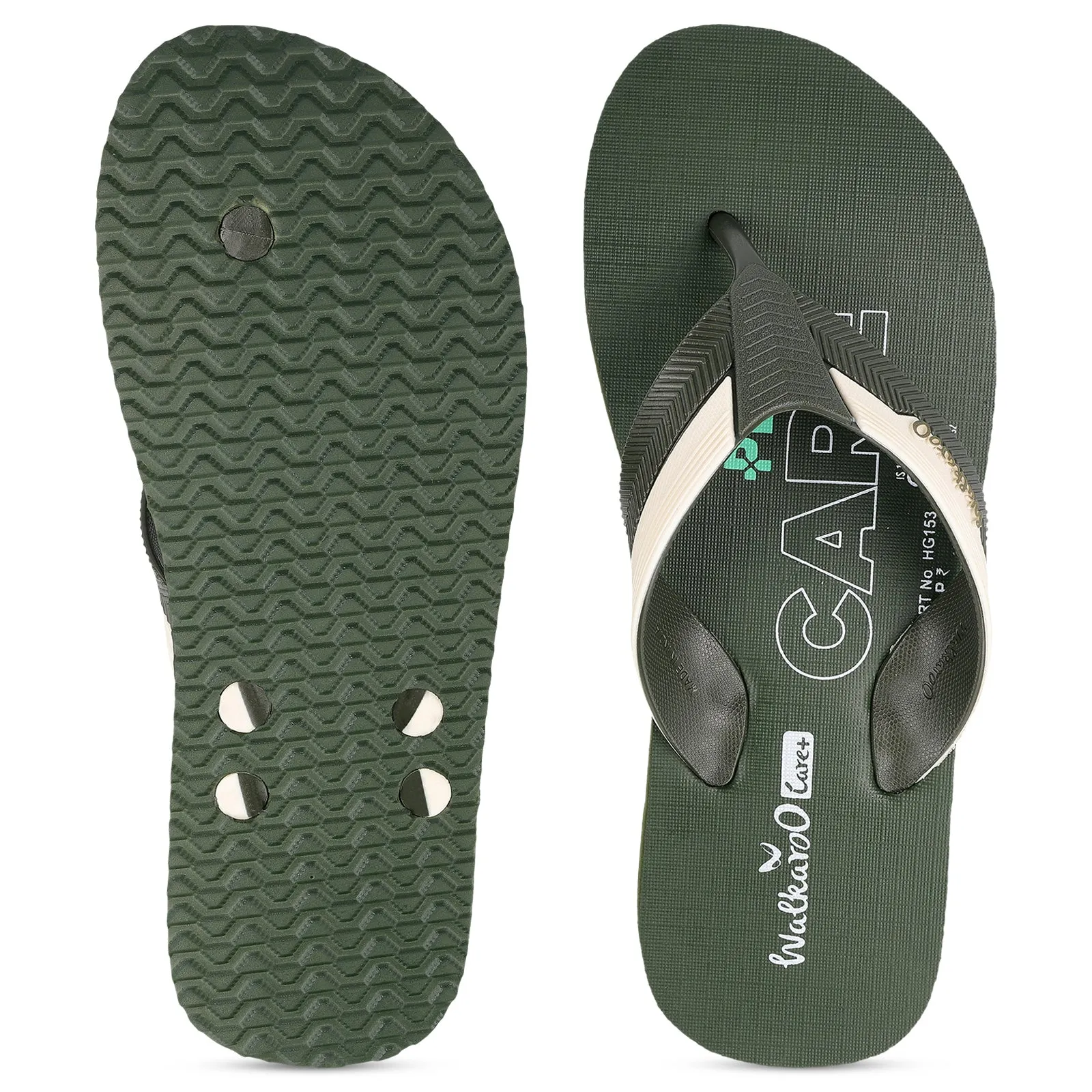 Men's Hawai Slippers - HG153 Dark Olive Weekend Beach Gear Thong Style