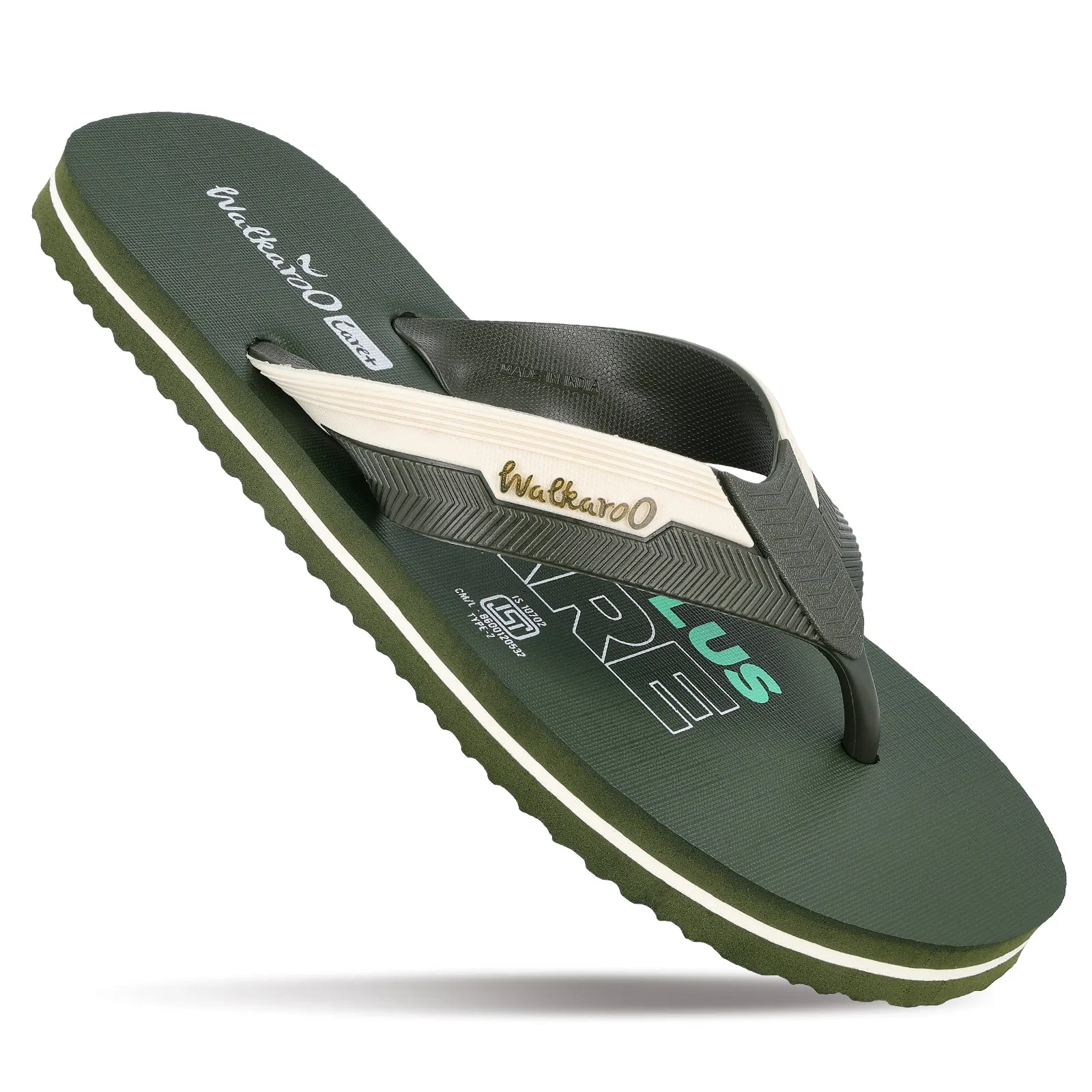 Men's Hawai Slippers - HG153 Dark Olive Instant Step Instant Fit