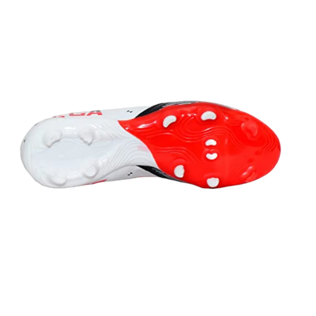 Sega Classic Leather Football Shoes (White/Black) Speed Power Defender Role