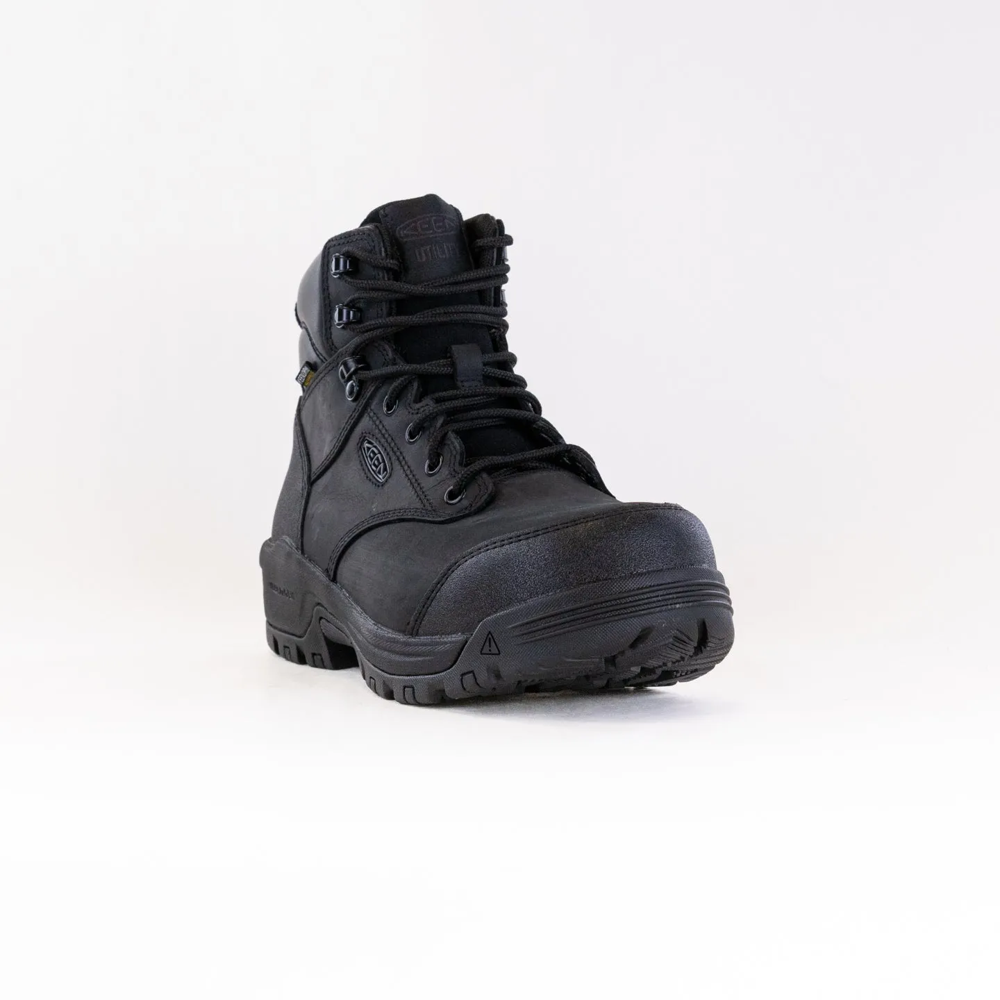 KEEN Utility Evanston 6" Waterproof Boot - Carbon Toe (Men's) - Black/Black Versatile Sole