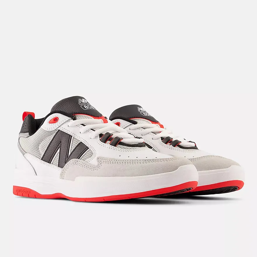 New Balance Numeric 808 Tiago Lemos Skateboard Shoe - White / Black Soft Sole Comfort Tongue