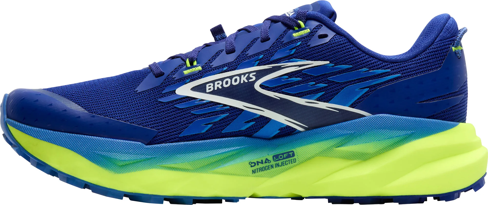Brooks Cascadia 19 Mens Trail Running Shoes - Blue Synthetic