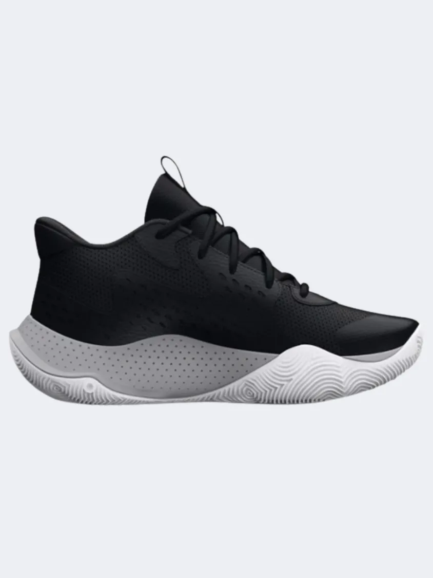 Under Armour Jet 23 Gs Boys Basketball Shoes Black/Grey/White Responsive foam