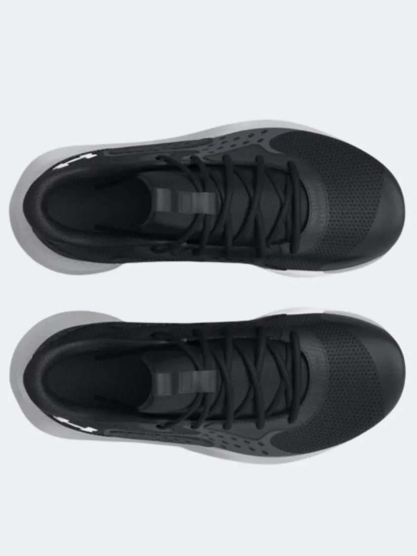 Under Armour Jet 23 Gs Boys Basketball Shoes Black/Grey/White TPU Reinforcement