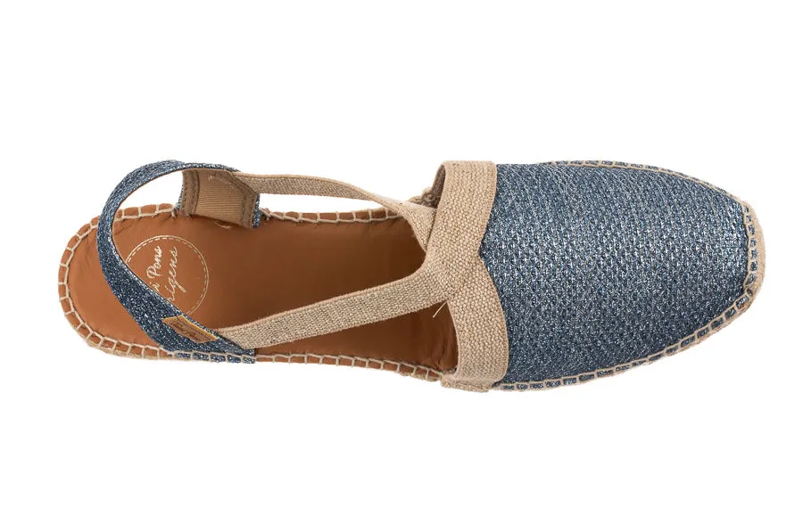 Tp Mosaic Denim Espadrille Style