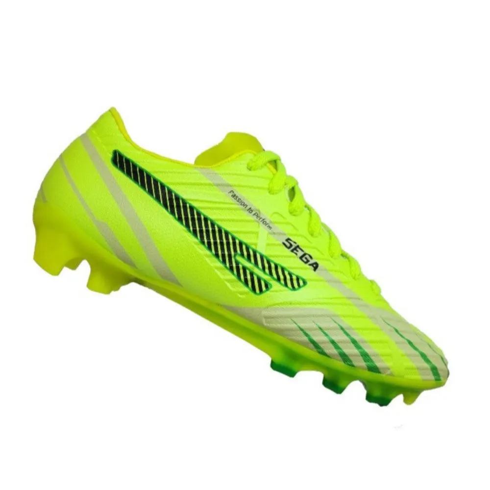 Sega Growth Football Shoes (Green) Lace Closure Practice Pair