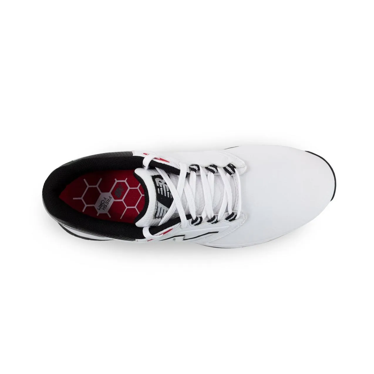 Agility Flex New Balance Mens Fresh Foam Elevate SL Golf Shoe - WHITE / RED / BLACK