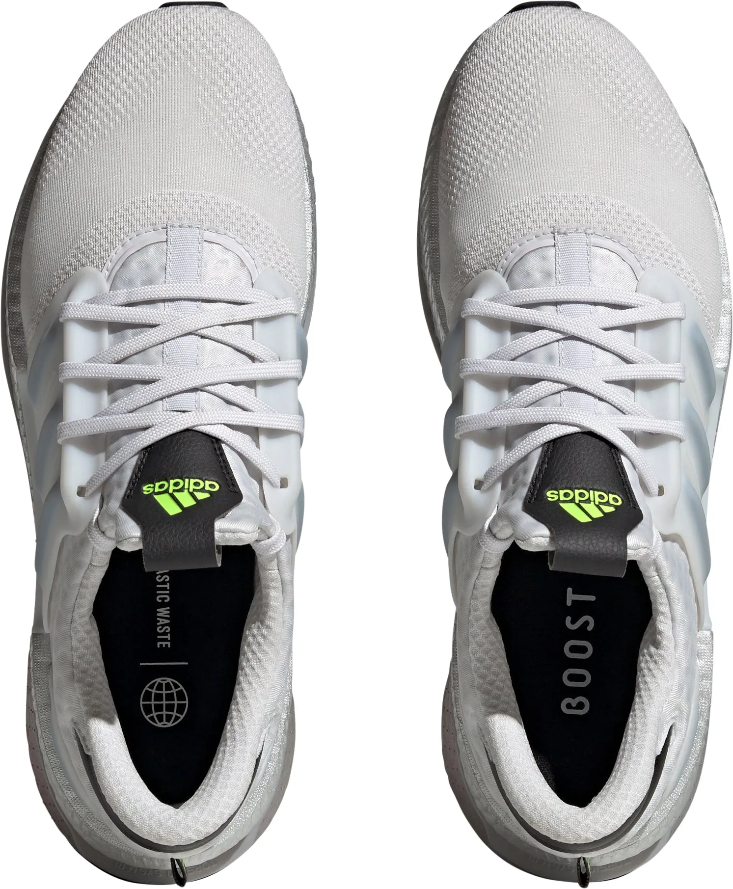 Flexible Fit Active People adidas X PLRBOOST Mens Running Shoes - White