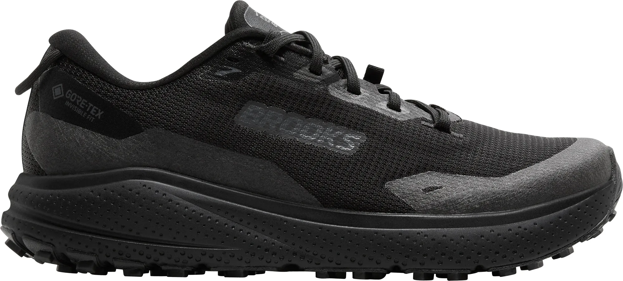 synthetic leather Brooks Divide 6 GORE-TEX Mens Trail Running Shoes - Black