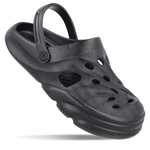 All-Around Use Flexible Men's Clogs  - WC8732 Black