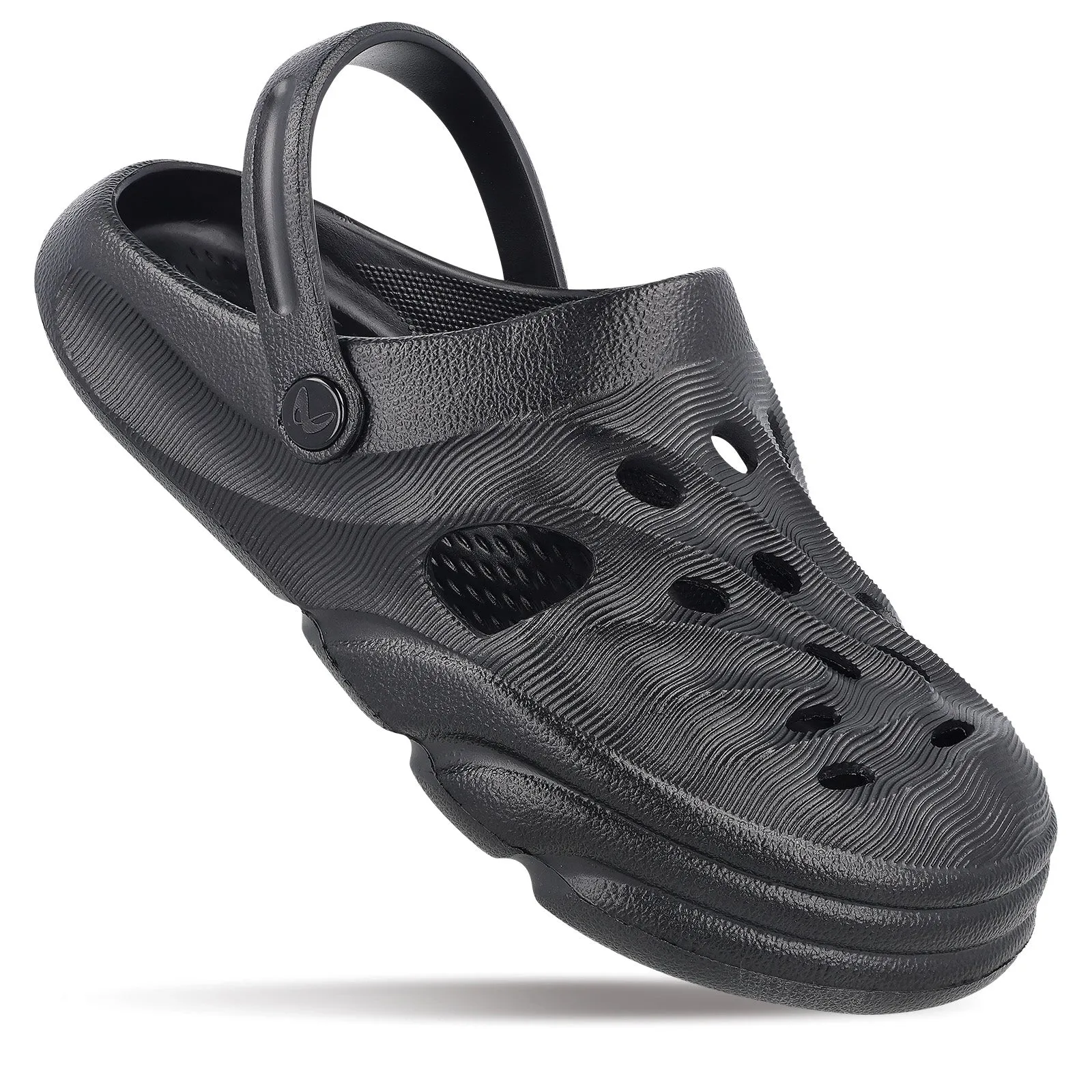 All-Around Use Flexible Men's Clogs  - WC8732 Black