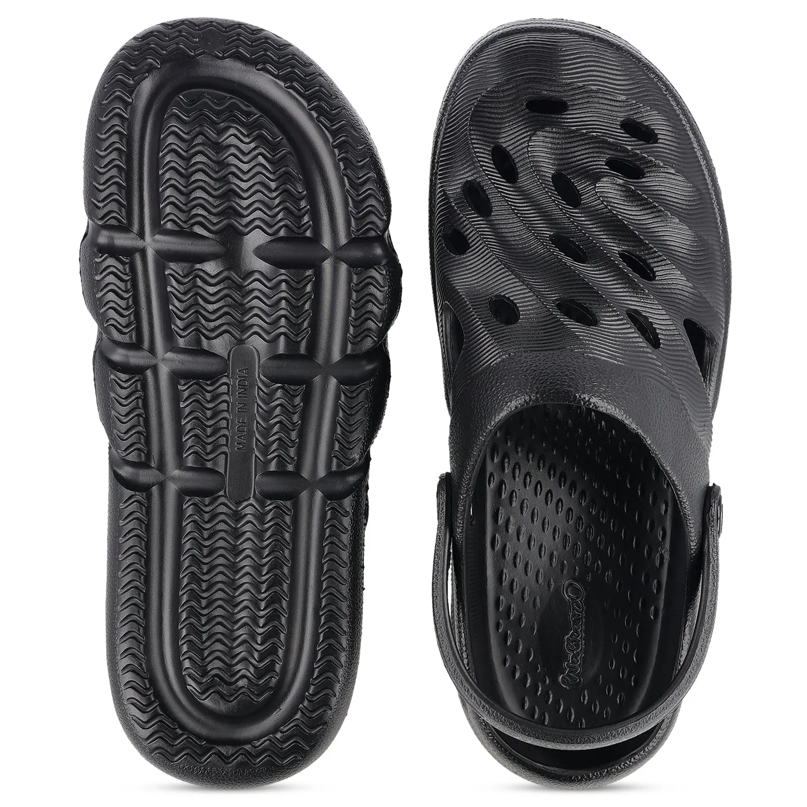 Comfortable Men's Clogs  - WC8732 Black