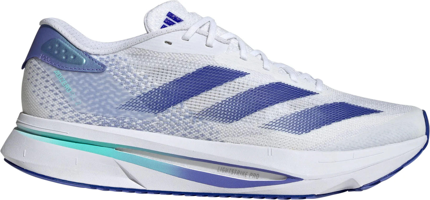 adidas Adizero SL 2 Mens Running Shoes - White Shock Absorbing warm glow