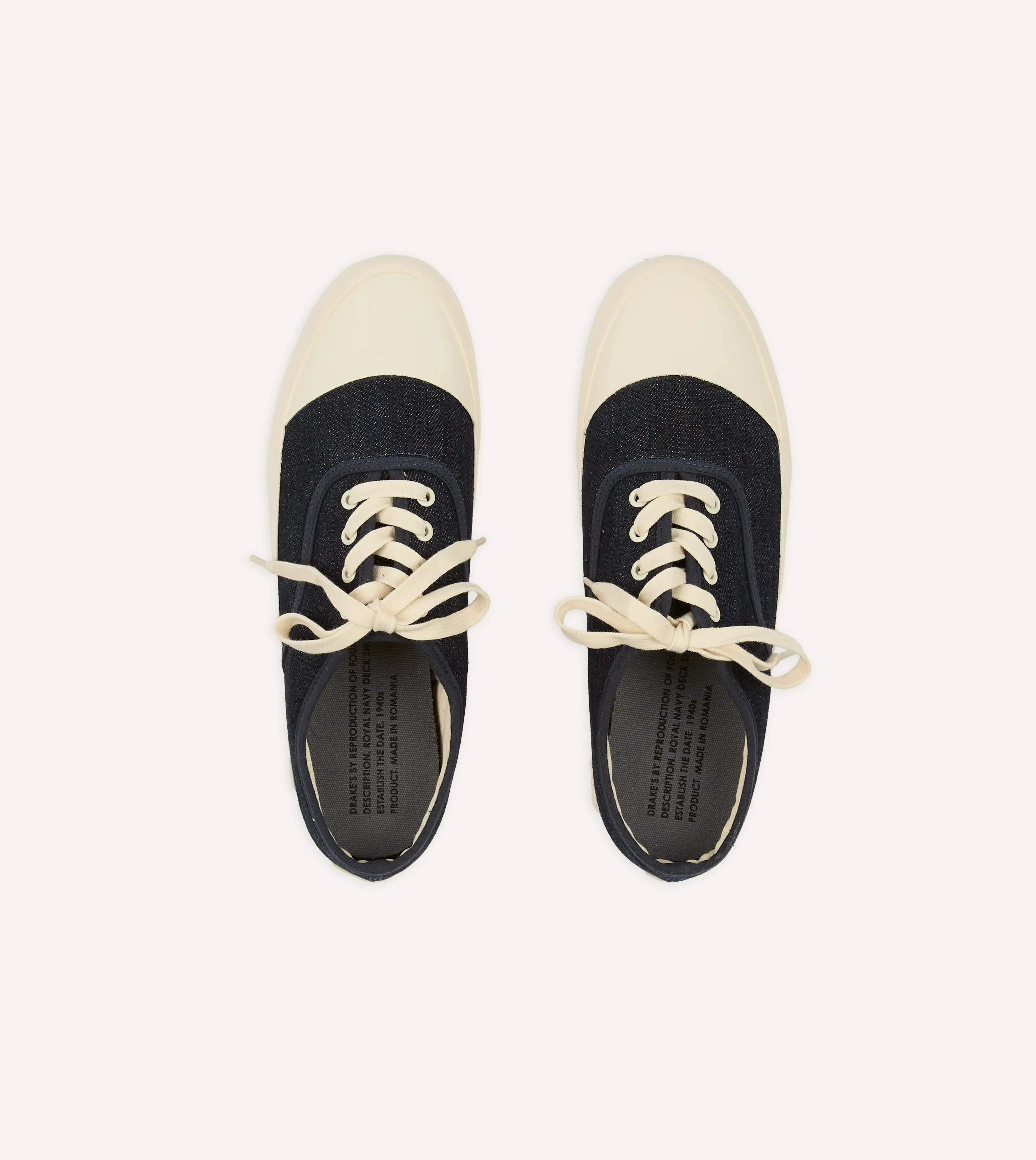 Field Power Drake's By Reproduction of Found Denim Military Trainer