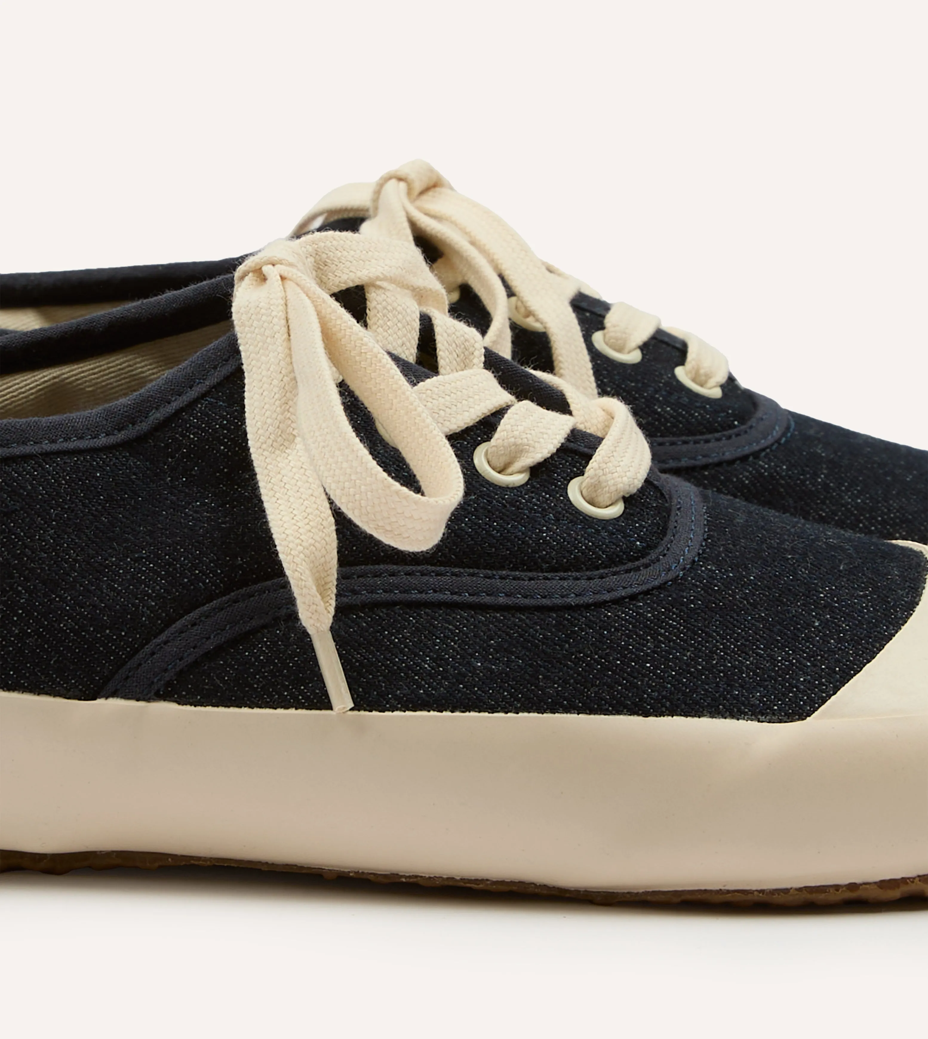 Silver Shine Ergonomic Travel Enthusiasts Drake's By Reproduction of Found Denim Military Trainer
