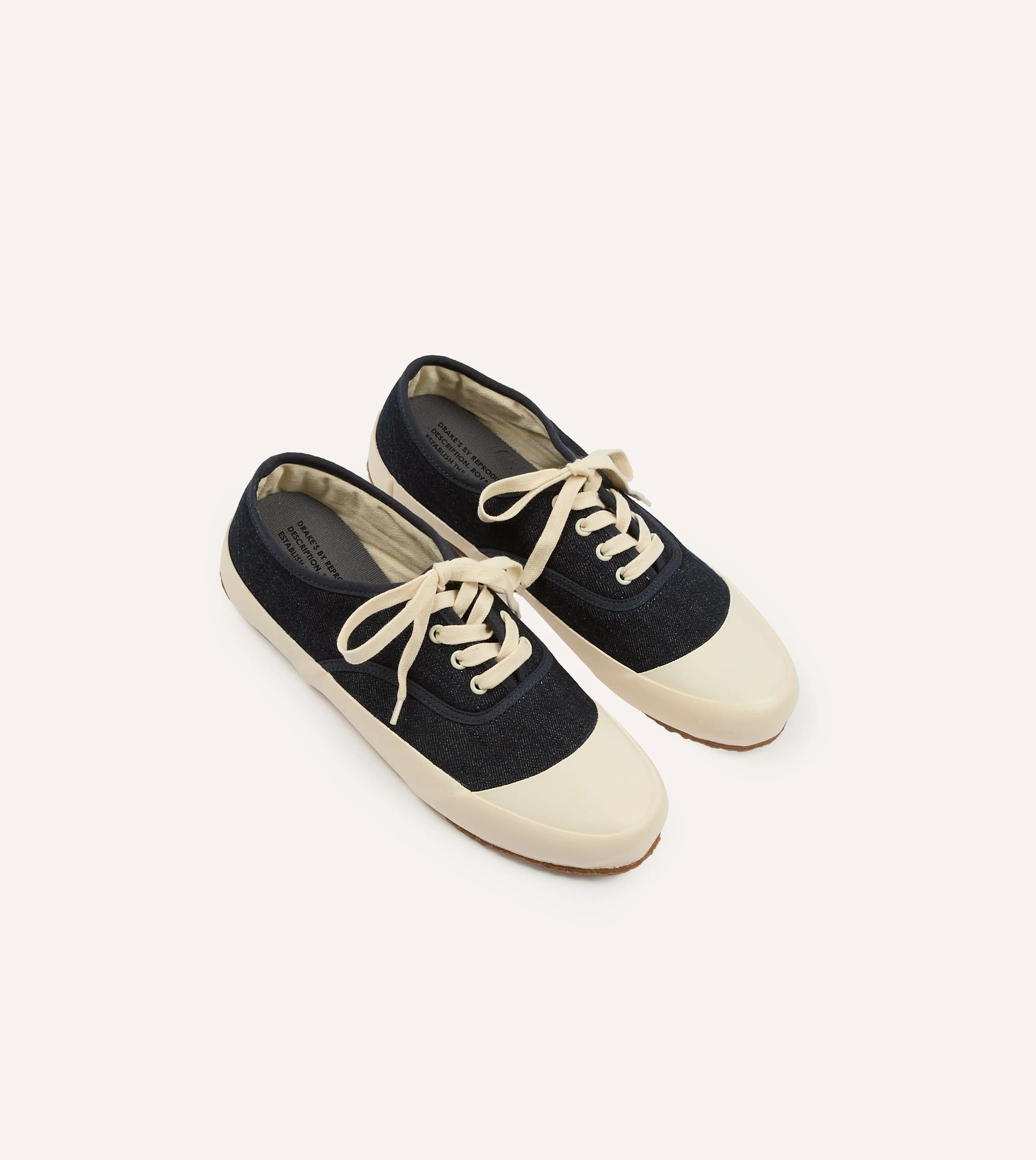 Every Step Drake's By Reproduction of Found Denim Military Trainer