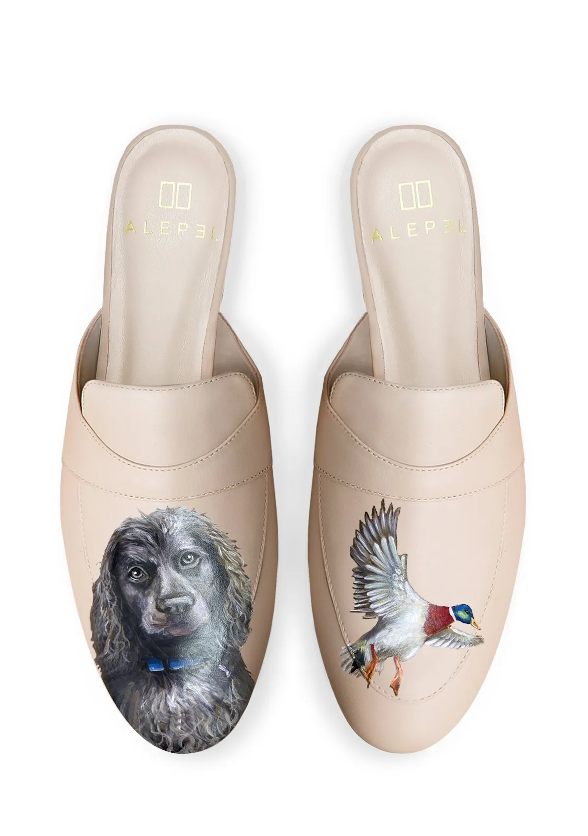 Durable Design Beige Mule Custom Design