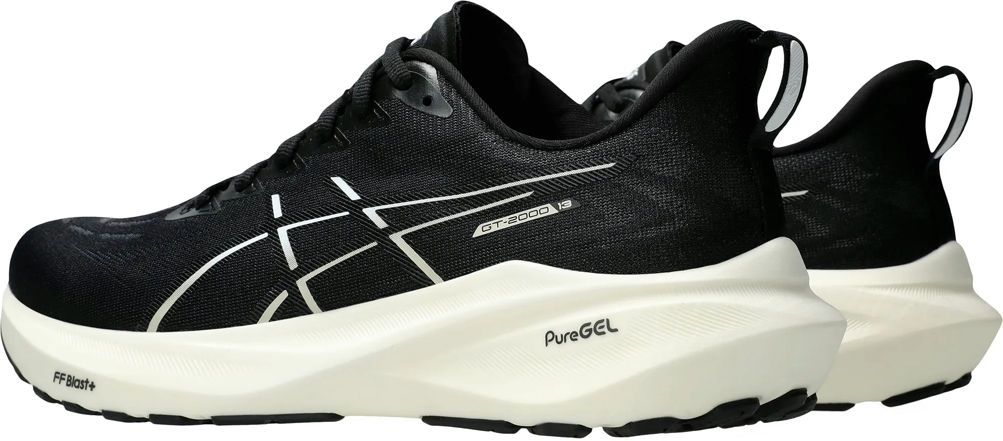 Asics GT 2000 13 WIDE FIT Mens Running Shoes - Black Summer Base Palm Base
