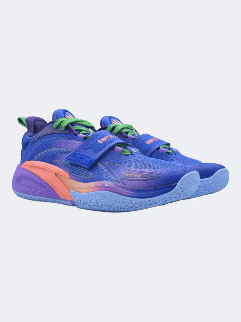 Anta Kai 1 Fleur De Alis Men Basketball Shoes Blue/Purple Max Traction Impact Absorption System