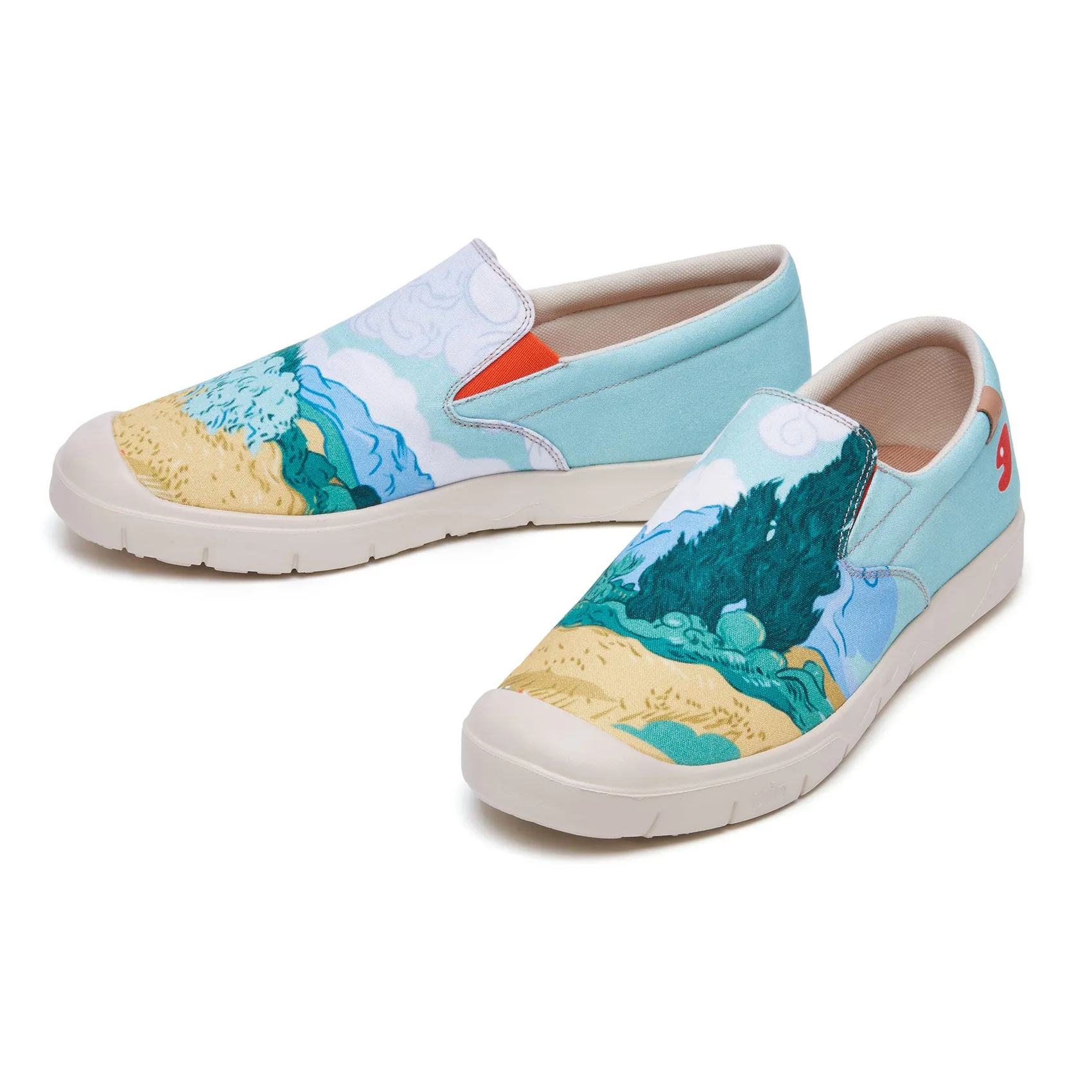 Free Fit Performance Classic Edge Van Gogh Wheatfield with Cypresses Cadiz Women