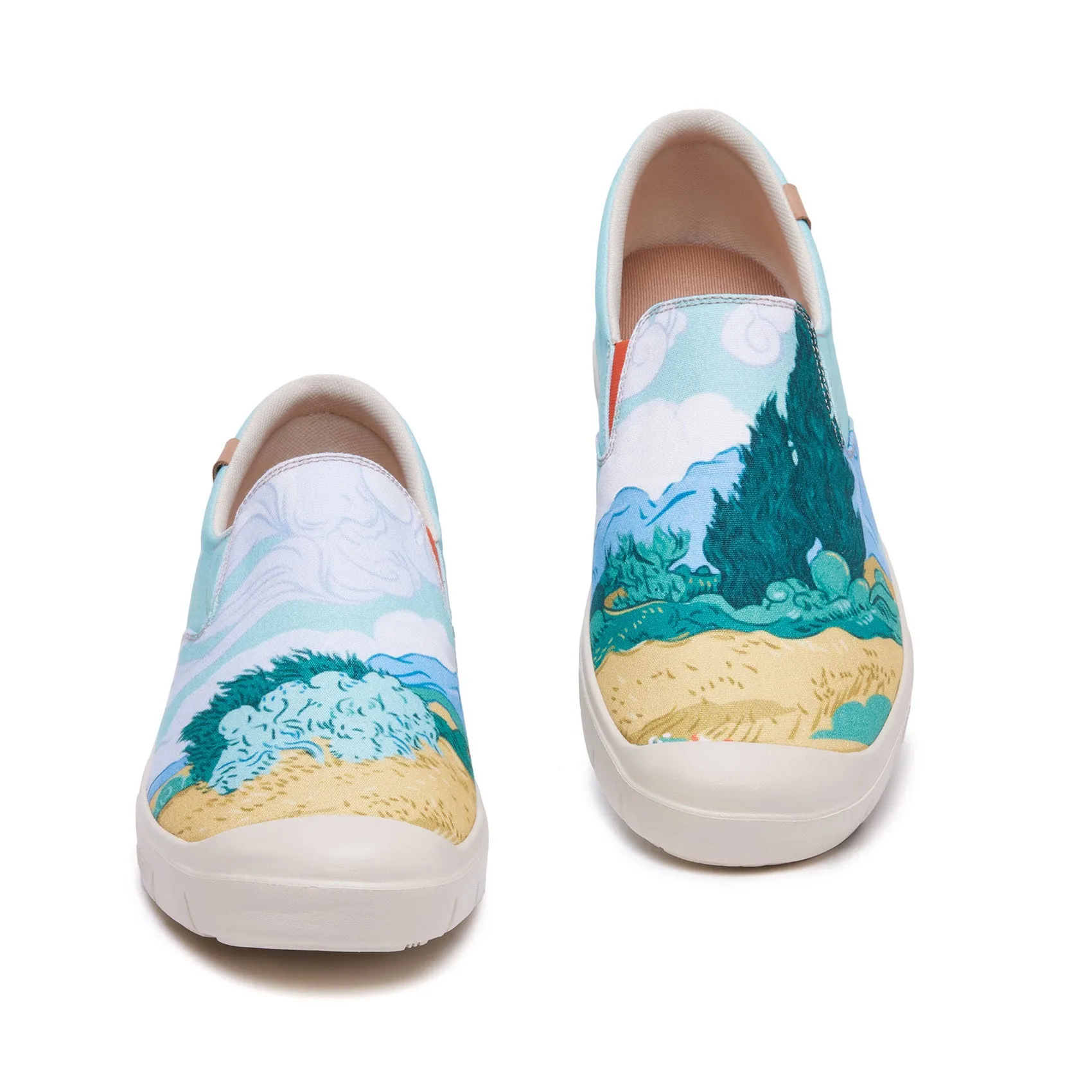 Van Gogh Wheatfield with Cypresses Cadiz Women City Walking Breathable Ride