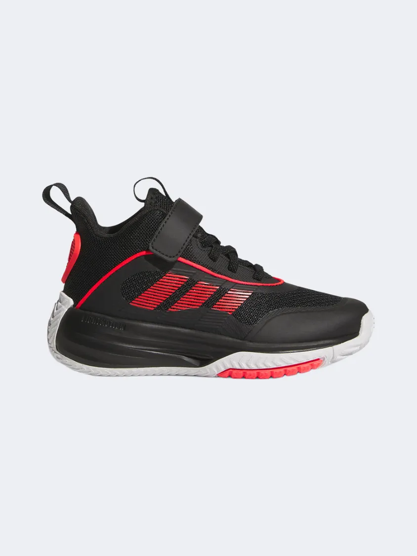 Adidas Ownthegame 3.0 Ps-Boys Basketball Shoes Black/Cloud White Layered Impact Zones Hoop Moves