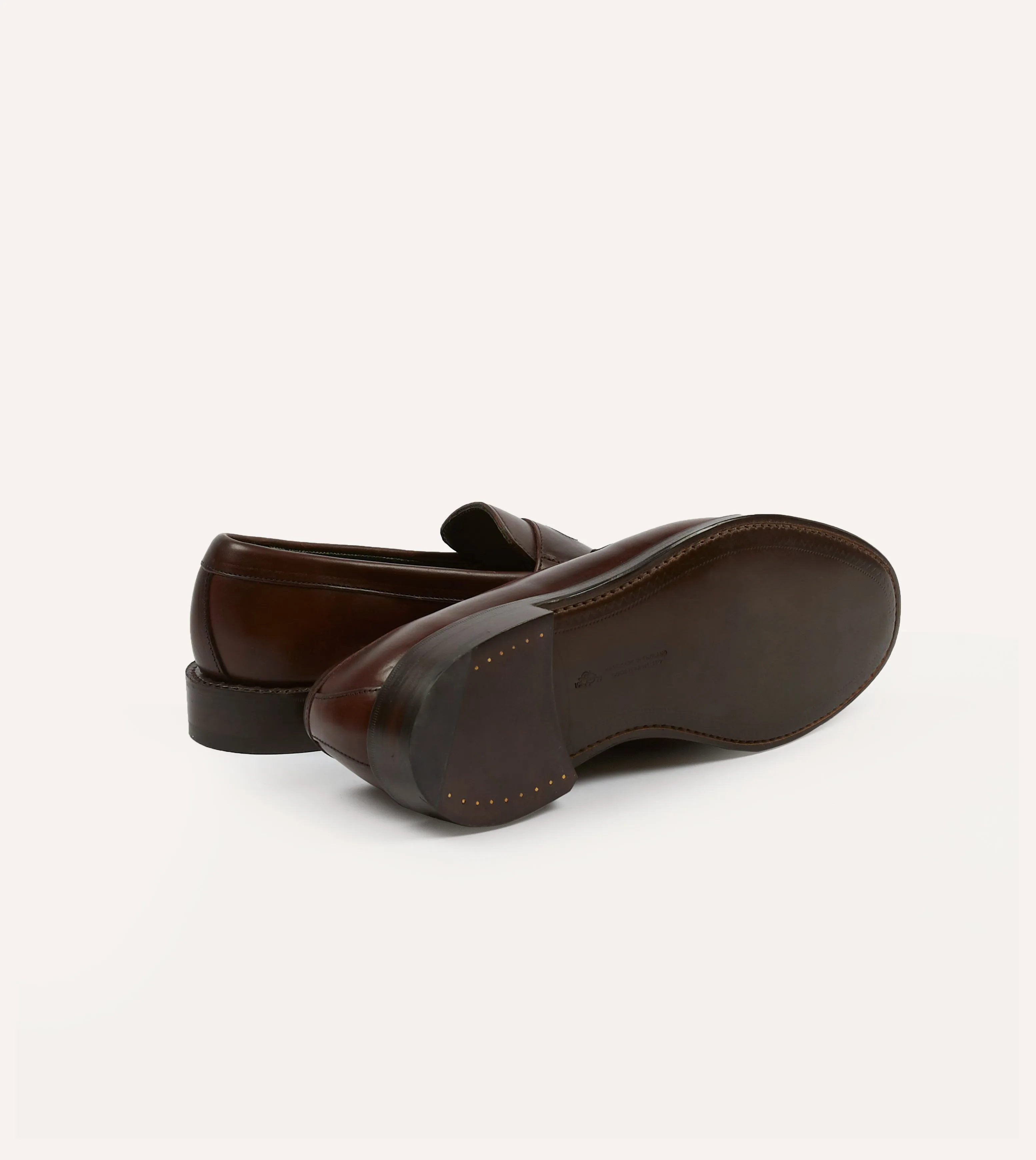 Soft Move Brown Leather Charles Goodyear Welted Penny Loafer