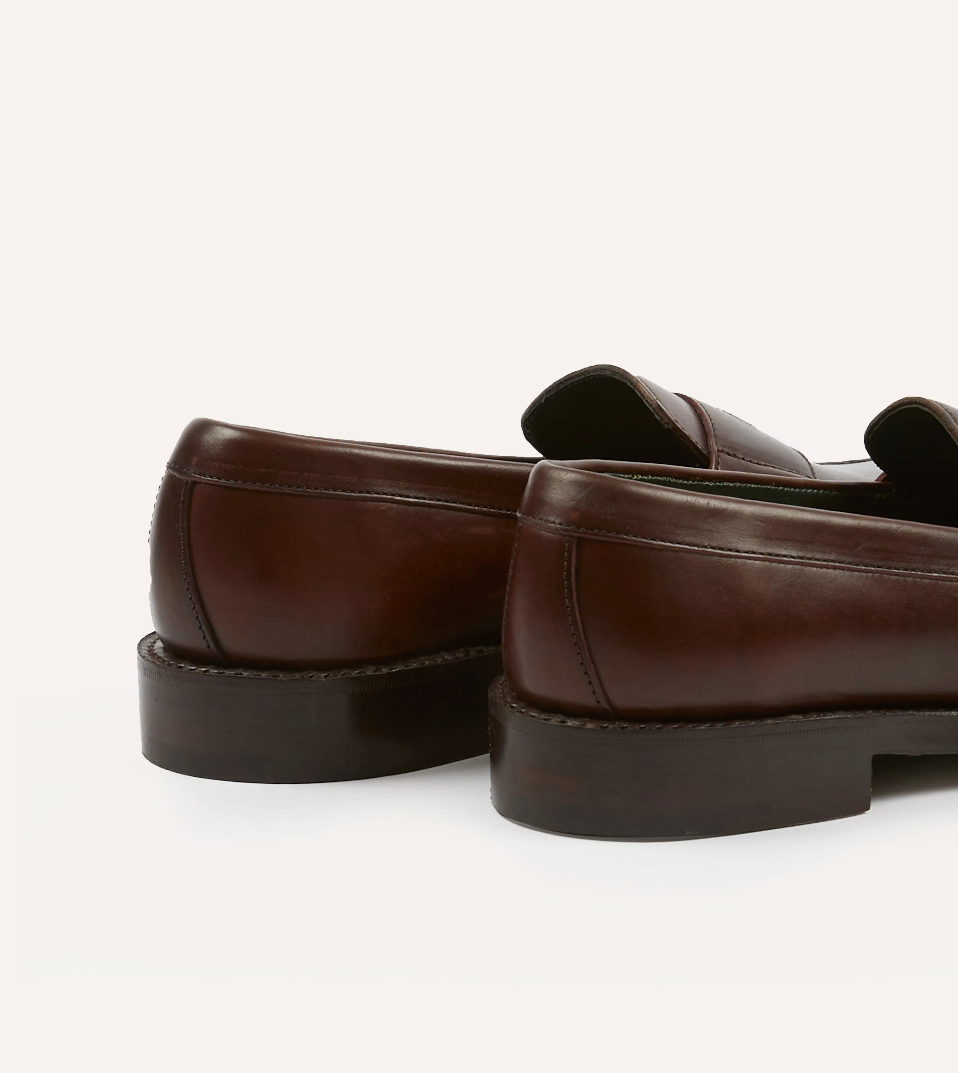 Free Pace Brown Leather Charles Goodyear Welted Penny Loafer