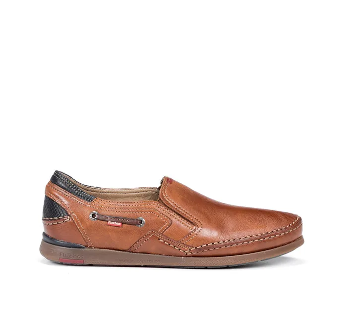Step Light All Weather Everyday Users Cloud cushion Mens Fluchos Mariner in Cognac