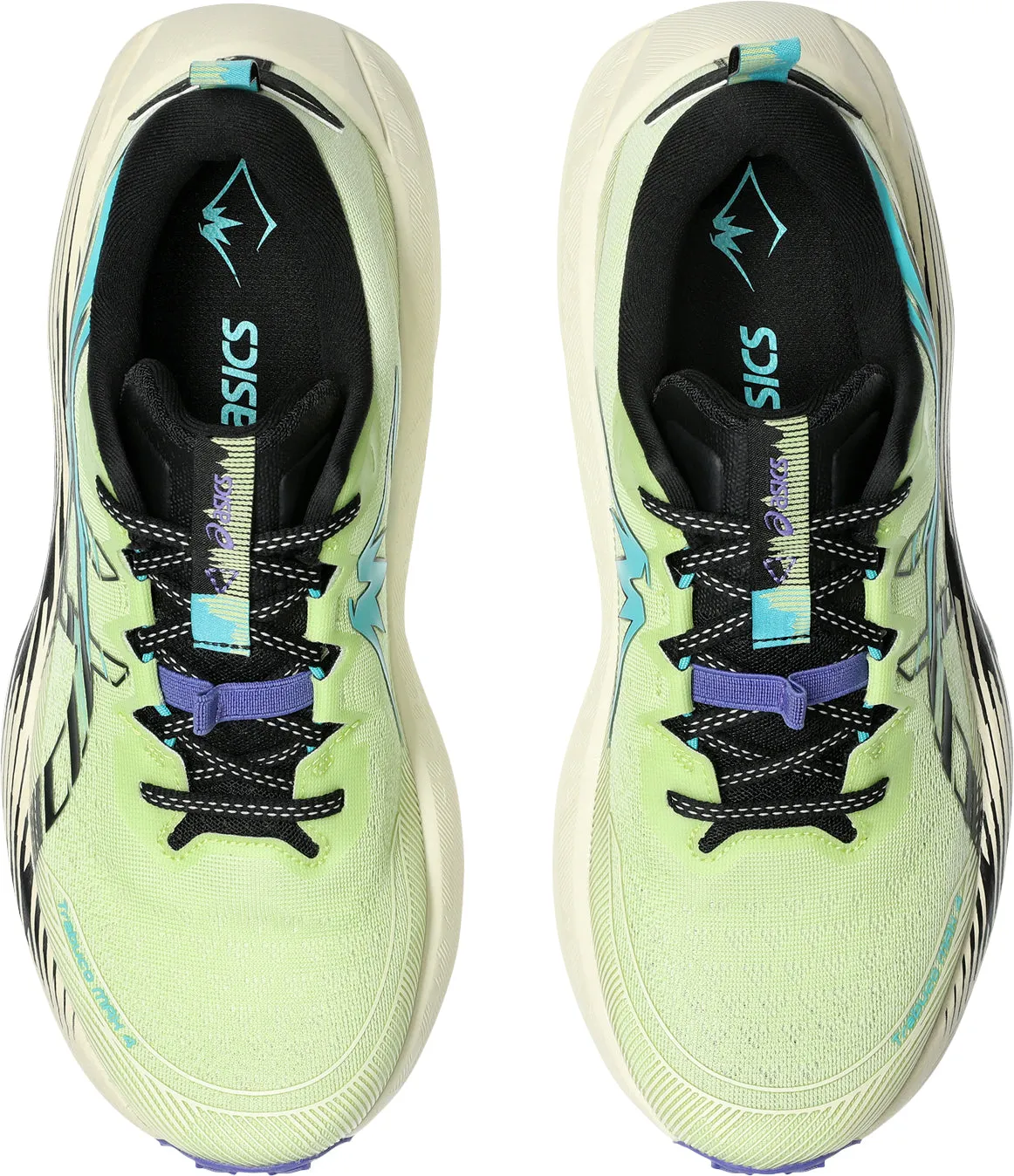Stretchable Energy Rise Asics Trabuco Max 4 Mens Trail Running Shoes - Green