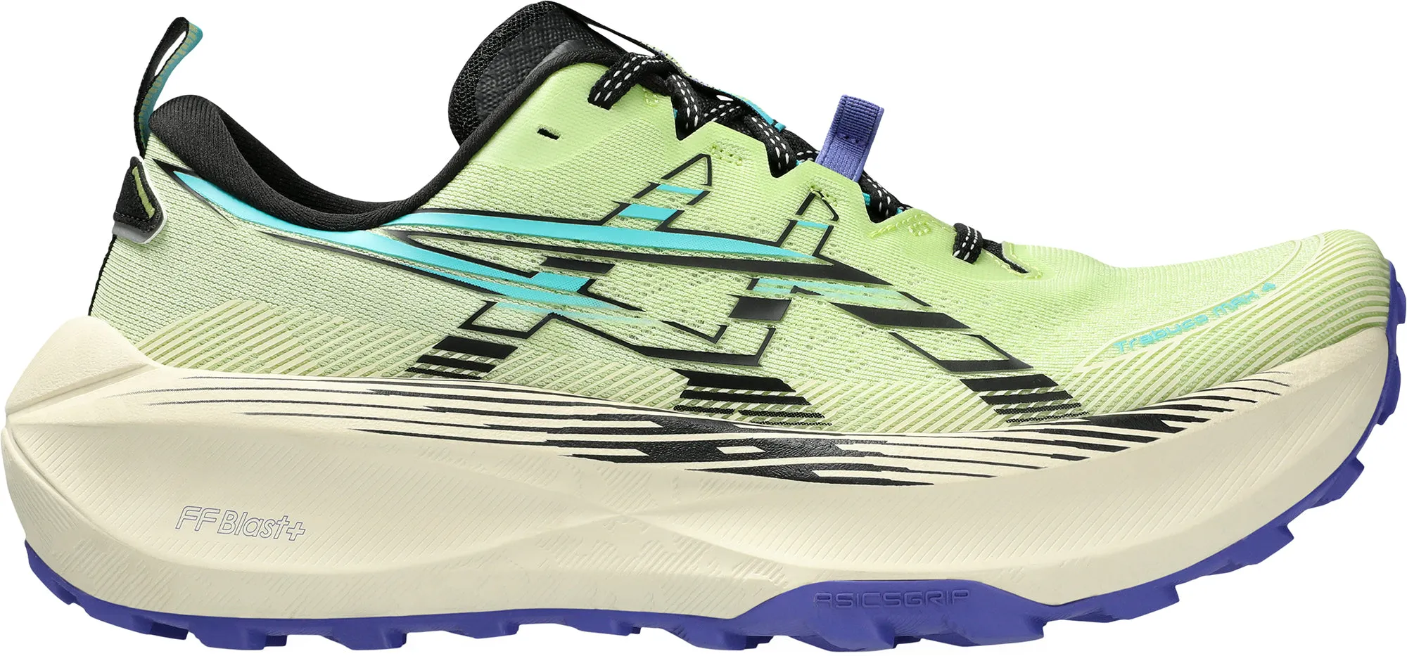 Safe Land Asics Trabuco Max 4 Mens Trail Running Shoes - Green
