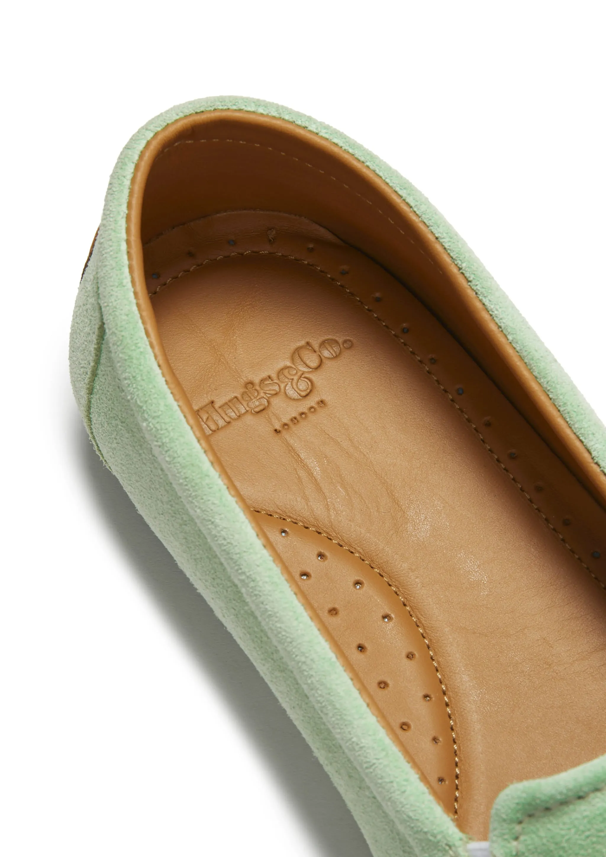 Women's Tasselled Espadrilles, lagoon green suede City Utility Padded Tongue
