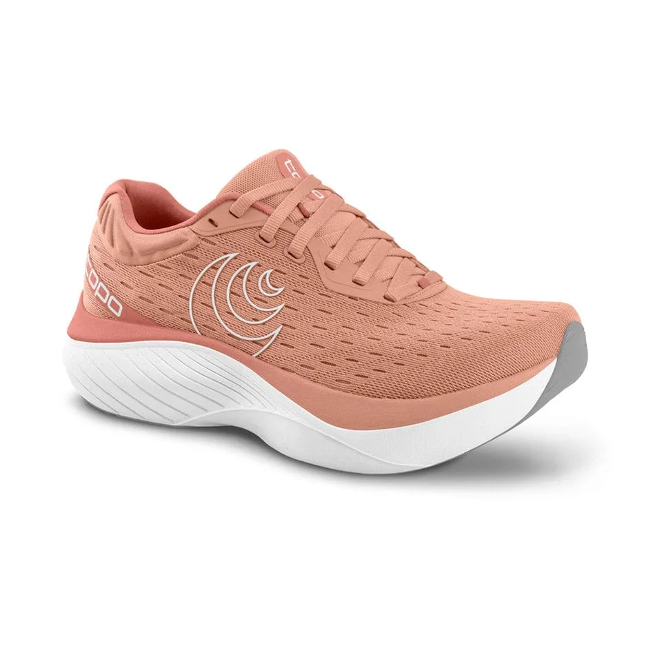 Topo Women's Atmos Running Shoes Dusty Rose/White AW24 Replaceable Parts