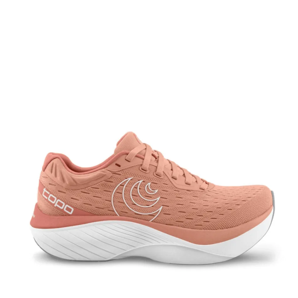Topo Women's Atmos Running Shoes Dusty Rose/White AW24 Snug indoor usability