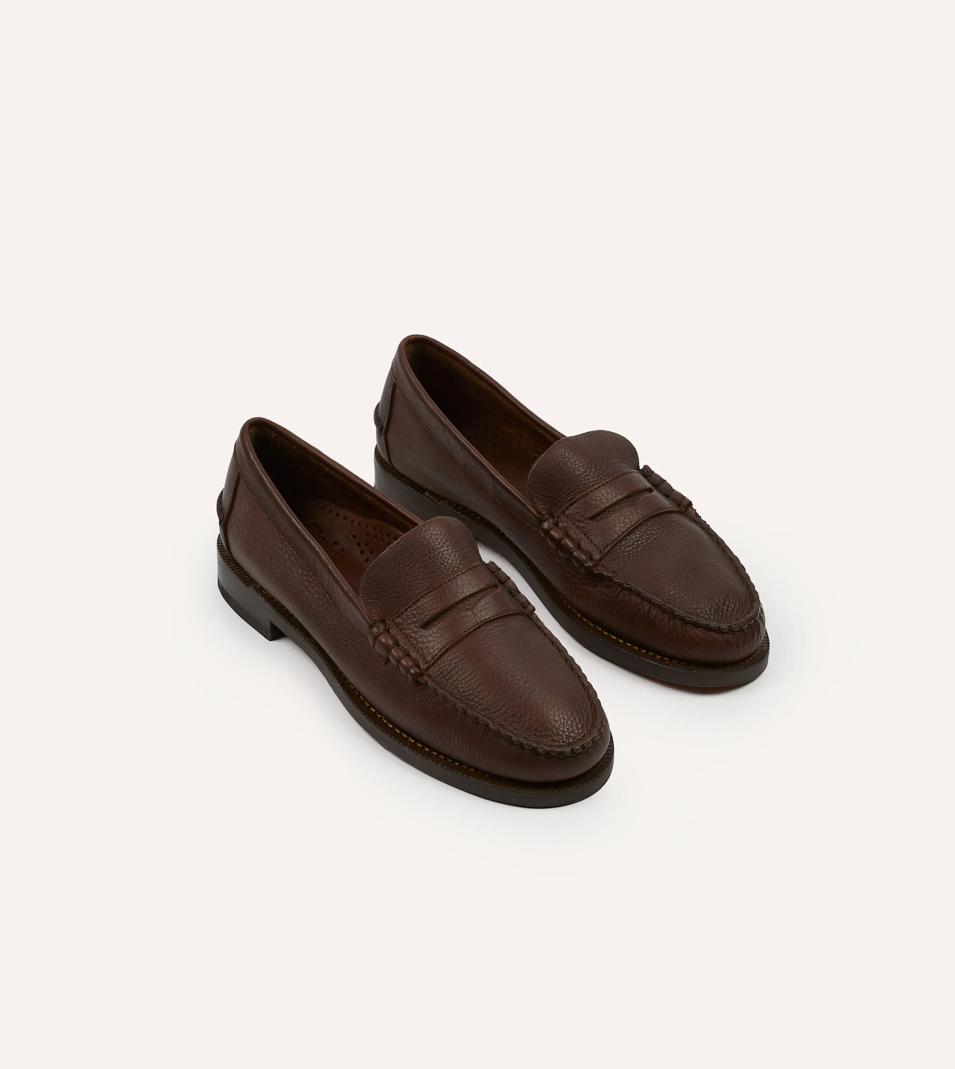 Calm Step Arch support Drake's by Sebago Citysides Dan Bison Leather Loafer