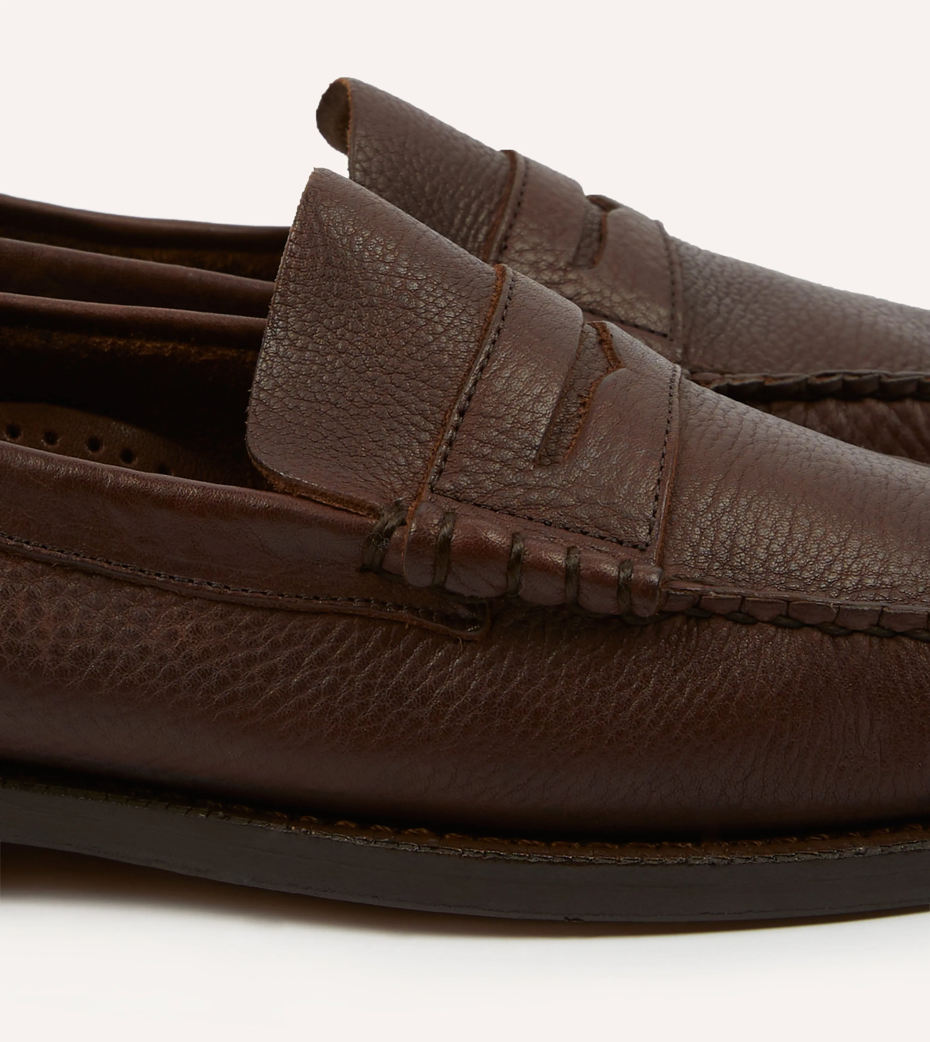Action Fast Drake's by Sebago Citysides Dan Bison Leather Loafer